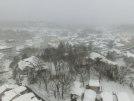 草津町内の雪景色
